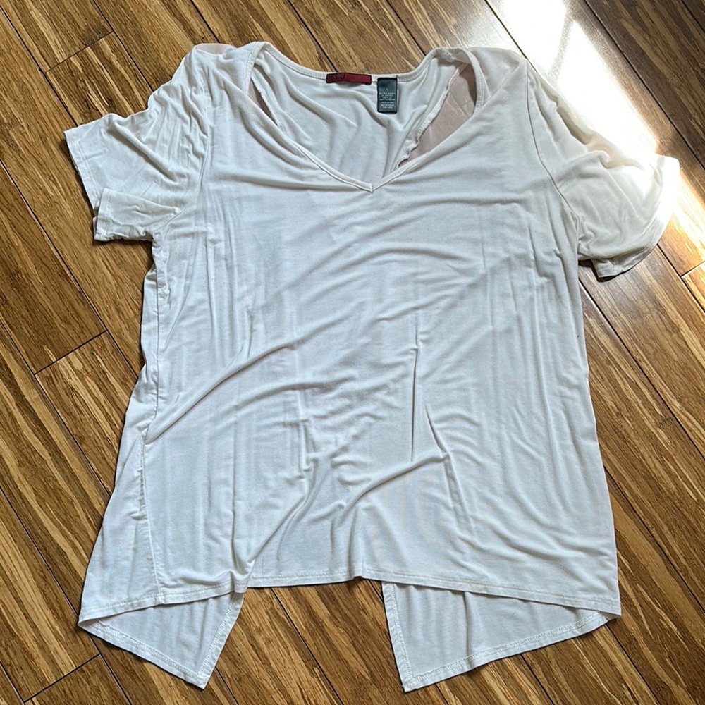 Buckle Asymmetrical Short Sleeve T-Shirt